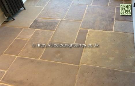 Tile Cleaning Surrey experience the beauty of risk-free cleaning: we guarantee a flawless clean and stunning restoration for your sandstone floors.